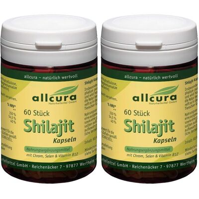 allcura Shilajit Kapseln x2 2x60 St allcura Shilajit Kapseln x2 2x60 St
