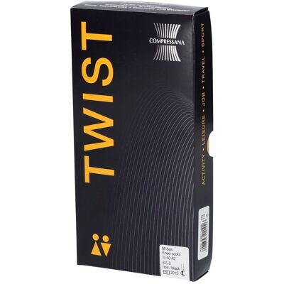 Compressana - Twist St.Kniestrümpfe - Schwarz - Compression stockings Compressana - Twist St.Kniestrümpfe - Schwarz - Compression stockings