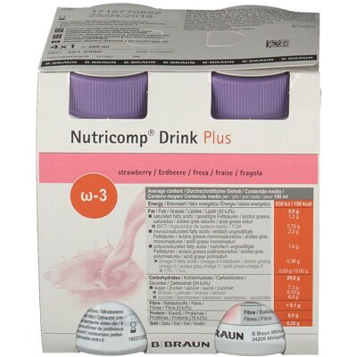 Braun Nutricomp Drink Plus Erdbeer 24x200 ml Flüssigkeit Braun Nutricomp Drink Plus Erdbeer 24x200 ml Flüssigkeit
