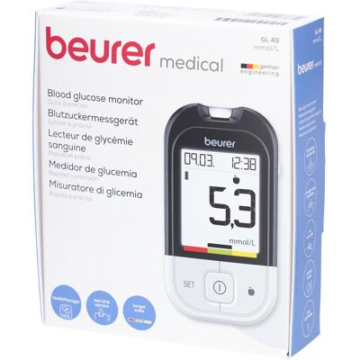 Beurer Gl48 Blutzuckermessgerät mmol/l 1 St Beurer Gl48 Blutzuckermessgerät mmol/l 1 St