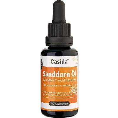 Casida Sanddornöl Sanddornfruchtfleischöl naturrein äth. 30 ml Ätherisches Öl Casida Sanddornöl Sanddornfruchtfleischöl naturrein äth. 30 ml Ätherisches Öl