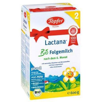 Töpfer Lactana Bio 2 Pulver 600 g Töpfer Lactana Bio 2 Pulver 600 g