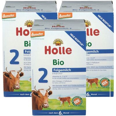 3x Holle Bio 2 Folgemilch ab dem 7. Monat 3x600 g Pulver 3x Holle Bio 2 Folgemilch ab dem 7. Monat 3x600 g Pulver