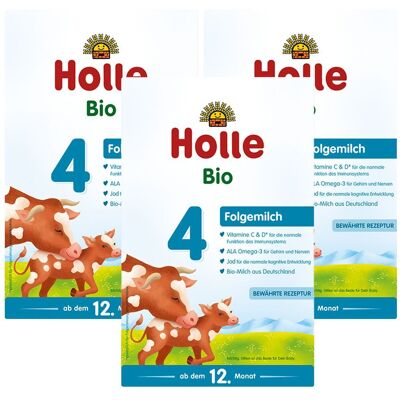 3x Holle Bio 4 Folgemilch ab dem 12. Monat 3x600 g Pulver 3x Holle Bio 4 Folgemilch ab dem 12. Monat 3x600 g Pulver