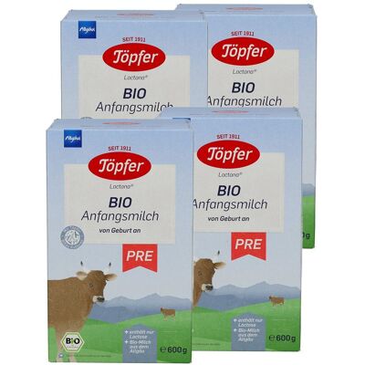 Töpfer Lactana Bio Pre Pulver x4 4x600 g Töpfer Lactana Bio Pre Pulver x4 4x600 g