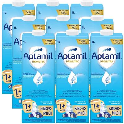 10x Aptamil Kindermilch ab 1 Jahr trinkfertig 10x1 l Flüssigkeit 10x Aptamil Kindermilch ab 1 Jahr trinkfertig 10x1 l Flüssigkeit