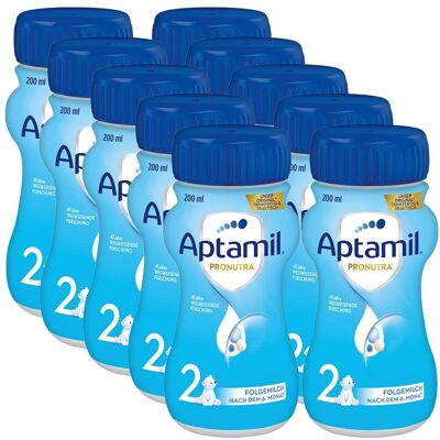 10x Aptamil 2 Folgemilch 10x200 ml Flüssigkeit 10x Aptamil 2 Folgemilch 10x200 ml Flüssigkeit