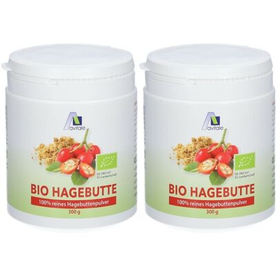 Avitale Bio Hagebutte 100% reines Hagebuttenpulver x2 2x300 g Pulver Avitale Bio Hagebutte 100% reines Hagebuttenpulver x2 2x300 g Pulver
