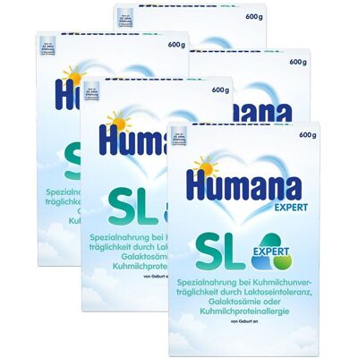 5x Humana SL Expert Spezialnahrung Pulver FS 5x2x300 g 5x Humana SL Expert Spezialnahrung Pulver FS 5x2x300 g