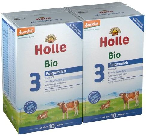 Holle baby food AG Holle Bio-Folgemilch 3 Doppelpack 2x600 g Pulver