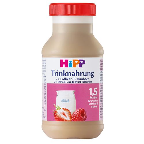 Hipp Trinknahrung mit Erdbeer und Himbeer hochkalorisch 6X200 ml Flaschen