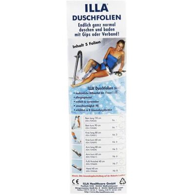 Illa - Duschfolie Hand 40x25 cm - 5 St - Duschfolie Illa - Duschfolie Hand 40x25 cm - 5 St - Duschfolie