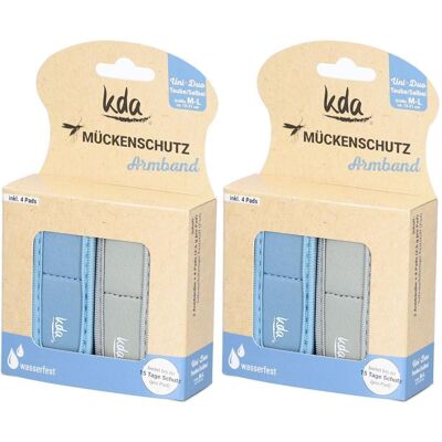 KDA Mückenschutz Armband Erwachsene DUO taube/salbei 2x 2x2 St KDA Mückenschutz Armband Erwachsene DUO taube/salbei 2x 2x2 St