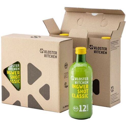 Kloster Kitchen BIO Ingwershot Classic 12Shots 6x360ml 2x3x360 ml Saft