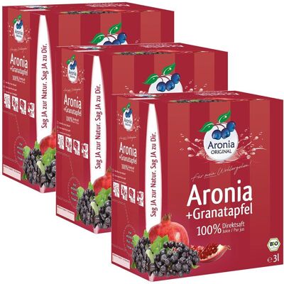 Aronia Original Bio + Granatapfelsaft 3x3 l Saft Aronia Original Bio + Granatapfelsaft 3x3 l Saft