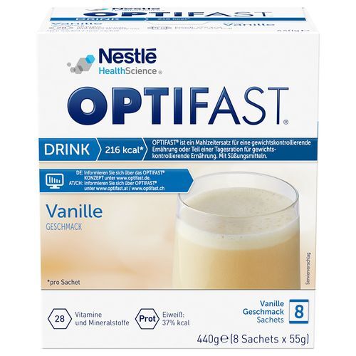 Optifast® home Drink Vanille 8X55 g Pulver