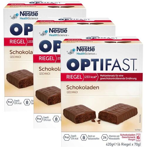 3x Optifast Riegel Schokolade 3x6x70 g