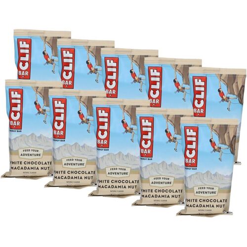 Clif Bar Energieriegel - White Chocolate Macadamia, 68g 10er-Pack 10x68 g Riegel