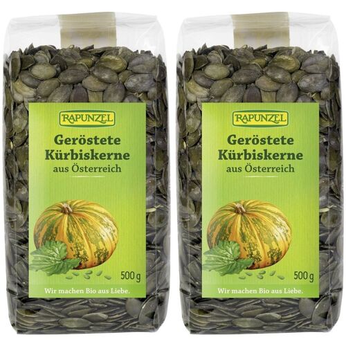 Rapunzel Bio Kürbiskerne geröstet x2 2x500 g Kerne