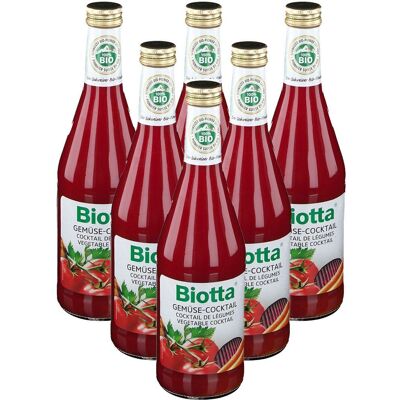 Biotta Bio Gemüse-Cocktail, Saft 6x500 ml Biotta Bio Gemüse-Cocktail, Saft 6x500 ml