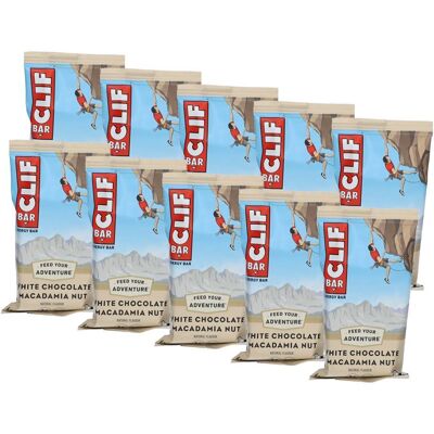 Clif Bar Energieriegel - White Chocolate Macadamia, 68g 10er-Pack 10x68 g Riegel Clif Bar Energieriegel - White Chocolate Macadamia, 68g 10er-Pack 10x68 g Riegel