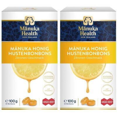 Manuka Health MGO 400+ Lutschbonb.Zitrone 2x 2x100 g Bonbons Manuka Health MGO 400+ Lutschbonb.Zitrone 2x 2x100 g Bonbons