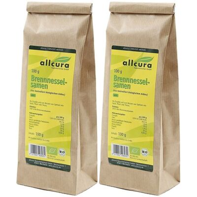 allcura Brennnesselsamen Bio Beutel 2x 2x100 g allcura Brennnesselsamen Bio Beutel 2x 2x100 g