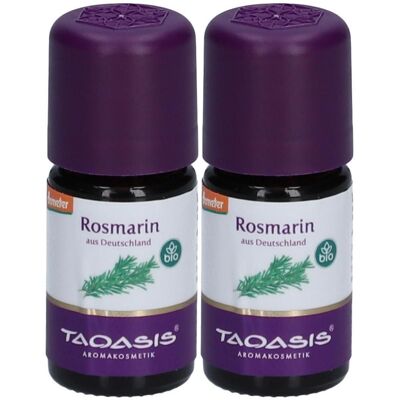 TAOASIS Rosmarin Bio/Demeter Deutschland äth.Öl 2x 2x5 ml Ätherisches Öl TAOASIS Rosmarin Bio/Demeter Deutschland äth.Öl 2x 2x5 ml Ätherisches Öl