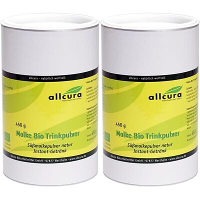 allcura Molke Trinkpulver Bio 2x 2x450 g Pulver allcura Molke Trinkpulver Bio 2x 2x450 g Pulver