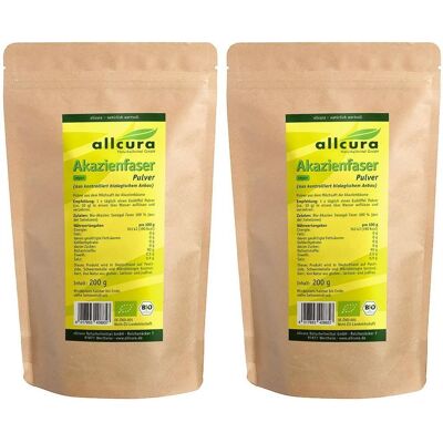 allcura Akazienfaser Pulver Bio 2x 2x200 g allcura Akazienfaser Pulver Bio 2x 2x200 g