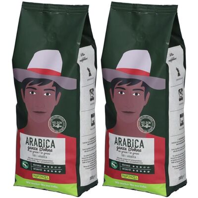 Rapunzel Heldenkaffee Arabica, ganze Bohne Bio 2x 2x1 kg Bohnen Rapunzel Heldenkaffee Arabica, ganze Bohne Bio 2x 2x1 kg Bohnen
