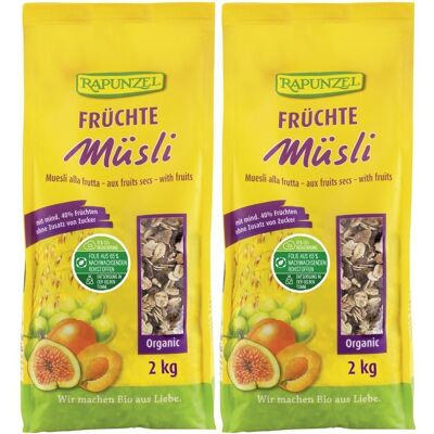 Rapunzel Bio Früchte Müsli 2x 2x2000 g Rapunzel Bio Früchte Müsli 2x 2x2000 g