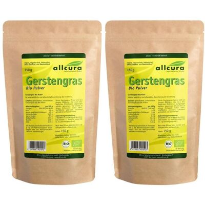 allcura Gerstengraspulver KBA Bio 2x 2x150 g Pulver allcura Gerstengraspulver KBA Bio 2x 2x150 g Pulver