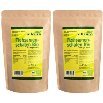 allcura Flohsamenschalen Bio 2x 2x250 g allcura Flohsamenschalen Bio 2x 2x250 g