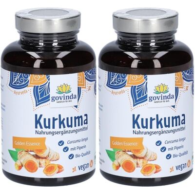 Govinda Kurkuma Kapseln Bio 100 g PET 2x 2x100 Govinda Kurkuma Kapseln Bio 100 g PET 2x 2x100