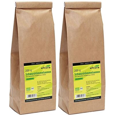 allcura Schwarzkuemmelsamen KBA Bio 2x 2x200 g allcura Schwarzkuemmelsamen KBA Bio 2x 2x200 g