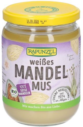 Rapunzel Bio weißes Mandelmus 500 g Creme