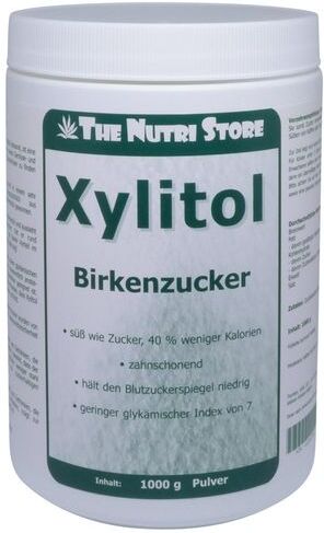 THE NUTRI STORE Xylitol Birkenzucker 1000 g Pulver