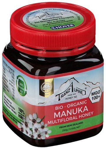 TRANZALPINE® Bio-Manuka-Honig mit Sommertracht 250 g Creme