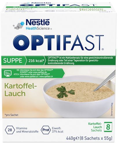 Nestle Health Science (Deutschland) GmbH Optifast® home Suppen Kartoffel-Lauch 8X55 g Pulver