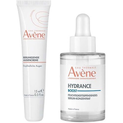 Avene Avène Beruhigende Augencreme + Hydrance Boost Feuchtigkeitsspendendes Serum Set 1 St