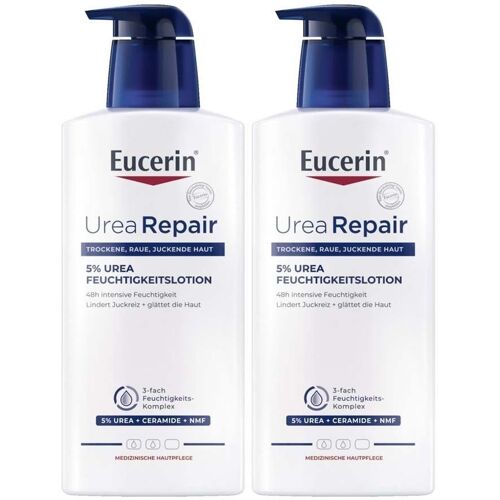 Eucerin UreaRepair 5% Urea Feuchtigkeitslotion x2 2x400 ml Lotion