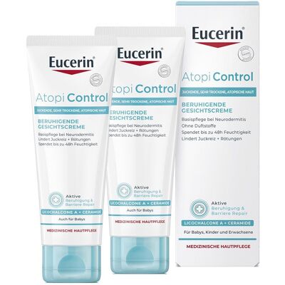 2x Eucerin Atopicontrol Gesi 2x50 ml Creme 2x Eucerin Atopicontrol Gesi 2x50 ml Creme