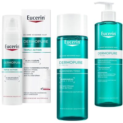Eucerin Dermopure Clinical Porenverfeinerndes Reinigungsgel + K 1 St Set Eucerin Dermopure Clinical Porenverfeinerndes Reinigungsgel + K 1 St Set