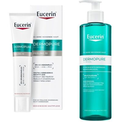 Eucerin Dermopure Clinical Porenverfeinerndes Reinigungsgel + P 1 St Set Eucerin Dermopure Clinical Porenverfeinerndes Reinigungsgel + P 1 St Set
