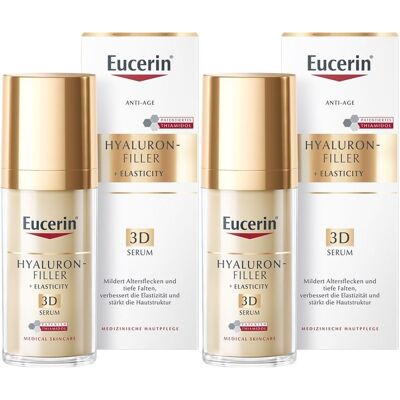 Eucerin Hyaluron-Filler + Elasticity 3D Serum x2 2x30 ml Creme Eucerin Hyaluron-Filler + Elasticity 3D Serum x2 2x30 ml Creme