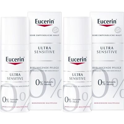 Eucerin UltraSensitive Beruhigende Pflege für Normale Haut bis Mischhaut x2 2x50 ml Creme Eucerin UltraSensitive Beruhigende Pflege für Normale Haut bis Mischhaut x2 2x50 ml Creme