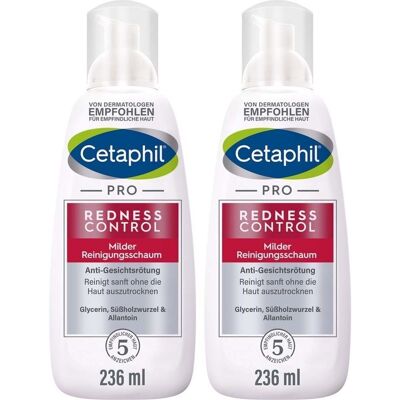 Cetaphil Redness Control milder Reinigungsschaum 2x 2x236 ml Schaum Cetaphil Redness Control milder Reinigungsschaum 2x 2x236 ml Schaum