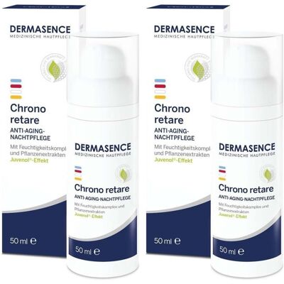 Dermasence Chrono retare Anti-Aging-Nachtpflege 2x 2x50 ml Nachtcreme Dermasence Chrono retare Anti-Aging-Nachtpflege 2x 2x50 ml Nachtcreme