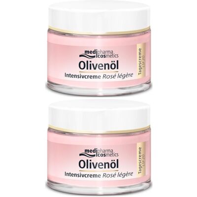medipharma cosmetics Olivenöl Intensivcreme Rose legere LSF 20 2x 2x50 ml Sonnenschutzcreme medipharma cosmetics Olivenöl Intensivcreme Rose legere LSF 20 2x 2x50 ml Sonnenschutzcreme